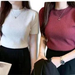 karan gupta Women Half Sleeve Self Design Sweatshirt-picture-10