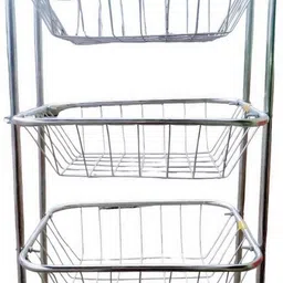 lalit steel Steel, Plastic Kitchen Trolley-picture-19