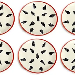 caffeine Ceramic Handmade White Christmas Tree Quarter Plates 8"_NEW PTD402 Quarter Plate-picture-26