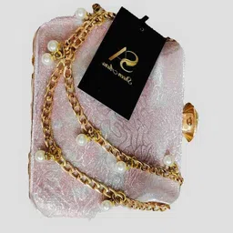 sheen aura Party Pink Clutch image 3