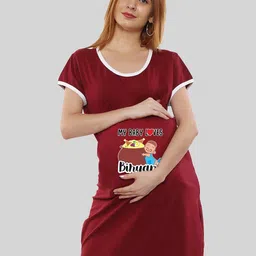 SillyBoom Graphic Printed Night Dress-picture-31