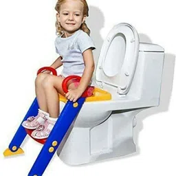 jpdsrn Potty Toilet Seat with Step Stool ladder, Trainer for Kids Toddlers W/Handles Potty Seat image 2