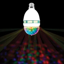 hasru LED Crystal Rotating Bulb Disco Light,LED Rotating Bulb for Party/Diwali. Single Disco Ball-picture-21
