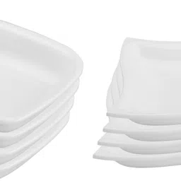 neena crockeries Plastic Sauce Bowl Acrylic PVC Free Unbreakable Food Grade Semi Square Dip and Sapphire Dip-picture-22