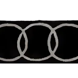 Shopgallery Black & Grey Geometric Print 55.88 cm x 1.39 m Floor Runner image 2