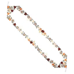 TANLOOMS Maroon & White Embroidered Table Runners image 2