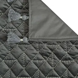 eyda Grey & White Quilted Table Runners image 4