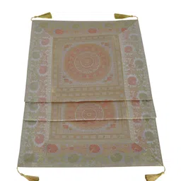 Lal Haveli Grey & Yellow Floral Printed Table Runner image 2