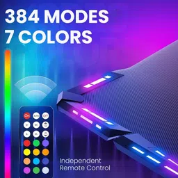 dowinx LS-GD-LED48BK Engineered Wood Multipurpose Table image 4