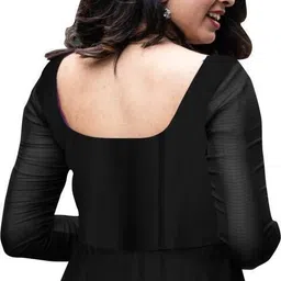 nitya fashion Printed Georgette Stitched Flared/A-line Gown image 2