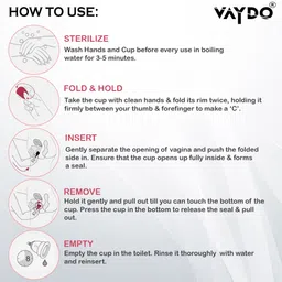 vaydo Small Reusable Menstrual Cup image 2