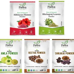 palika herbal Pure Organic Amla,Reetha,Shikakai,Bhringraj,Hibiscus Powder Combo for Hair-picture-17