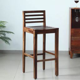 woodsworth from pepperfry Stigen Sheesham Wood Bar Stool In Provincial Teak Finish-picture-7