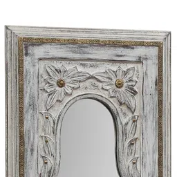artisans rose White Mango Wood Artistic Full Length Mirror image 5