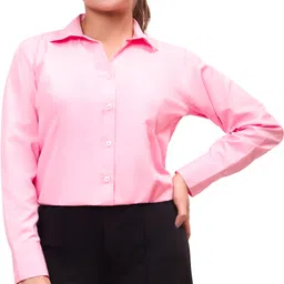esta Women Regular Fit Solid Curved Collar Formal Shirt-picture-21