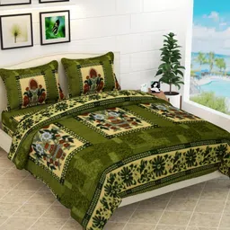 nerrohoome Microfiber Double Flat 180 TC Floral Bedsheet-picture-25