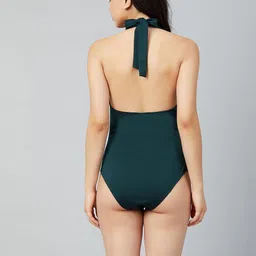 athena Solid Women Swim-dress Blue Swimsuit image 3