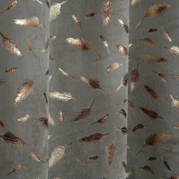 drape and decor 213.36 cm (7 ft) Door Velvet Room Darkening Curtain (Pack Of 2) image 4