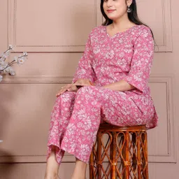 murli kurti Top Pant Co-ords Set with Coat image 5