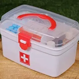 evara international Rectangular Medicine Box, Medical Box, First aid Box,Multi Purpose Box_K95 First Aid Kit image 5