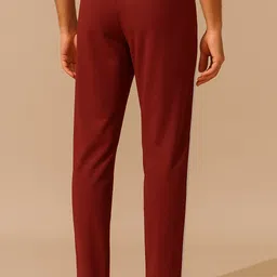 blinktees Men Striped Maroon Track Pants image 2