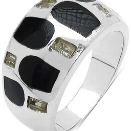 johareez Sterling Silver Cubic Zirconia Sterling Silver Plated Ring image 2