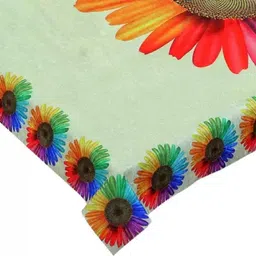 flavio interiors Velvet 4 Seater Floral Table Cover image 3