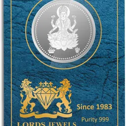 lords jewels Laxmi Ji Silver Coin 10 Grams S 999 10 g Silver Coin image 2