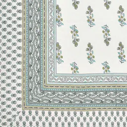 uniqchoice Grey Cotton Floral 150 GSM Single reversible Reversible Bed Dohar by AURAVE image 5