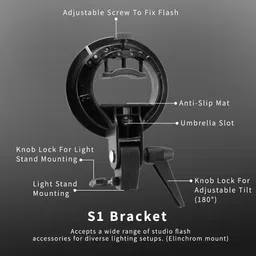 Photovision Pro S1Bracket0001 Straight Flash Bracket image 2