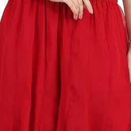 affleon Pack of 2 Women Flared Multicolor Georgette Trousers image 4