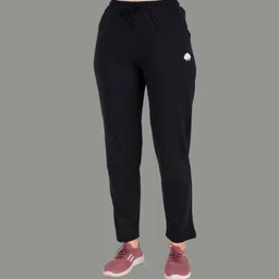 gaa Pack of 2 Women Solid, Printed Black, Dark Blue Track Pants image 5