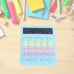 nubby dotss Slim Calculator,12 Digit Display,Math Functions,for Office,School,Study Basic Calculator image 3