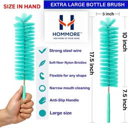hommore Bottle cleaning brush -Large green image 3