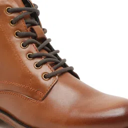 Teakwood Leathers Men Tan-Colored Solid Leather Boots image 4