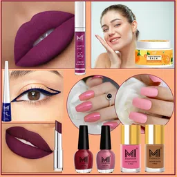 MI FASHION 8 Pcs Makeup Gift Set - Combo B177-picture-31