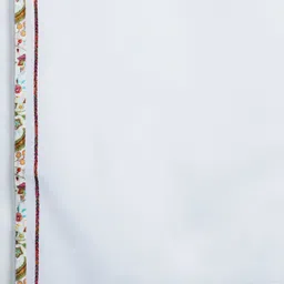 Indo Era Floral Printed Sequinned Pure Cotton Kurta With Trousers & Dupatta image 4