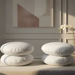 sora Microfibre Cushion Pack of 4 Solid VELLUTO image 1