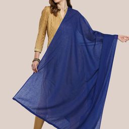 Dupatta Bazaar Blue Pure Cotton Dupatta-picture-17