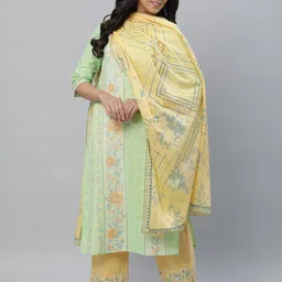 AURELIA Geometric Printed Pure Cotton Dupatta image 1