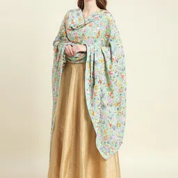 Dupatta Bazaar Women Ethnic Motifs Embroidered Dupatta with Thread Work image 3