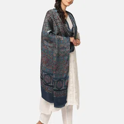 THE WEAVE TRAVELLER Ethnic Motifs Block Printed Dupatta image 3