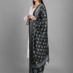 LOOM LEGACY Ethnic Motifs Printed Dupatta image 4