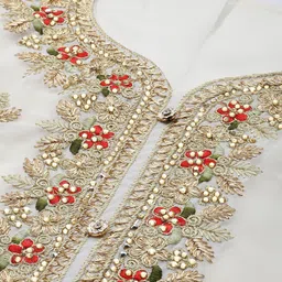 LeeliPeeri Designer Embroidered Unstitched Dress Material image 4