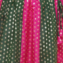 Aj DEZInES Girls Woven Design Ready to Wear Lehenga & Blouse With Dupatta image 3