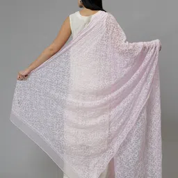 Seva Chikan Embroidered Chikankari Georgette Dupatta image 4
