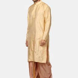 Sethukrishna Regular Zari Kurta With Dhoti Pants & Dupatta image 5