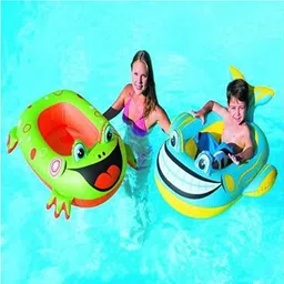 kindertales Bestway 34085 Frog and(IND*60545) Inflatable Boat Inflatable Swimming Safety Tube-picture-14