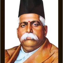 aartkala Keshav Baliram Hedgewar RSS Founder Photo Frame Digital Reprint 14 inch x 10 inch Painting-picture-27
