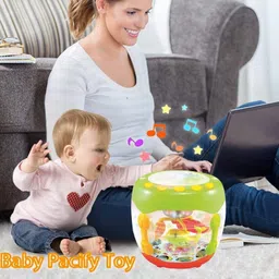 dherik tradworld Fish Aquarium Music Flash Drum with 3D Dynamic Lamplight And Learning Activities image 4